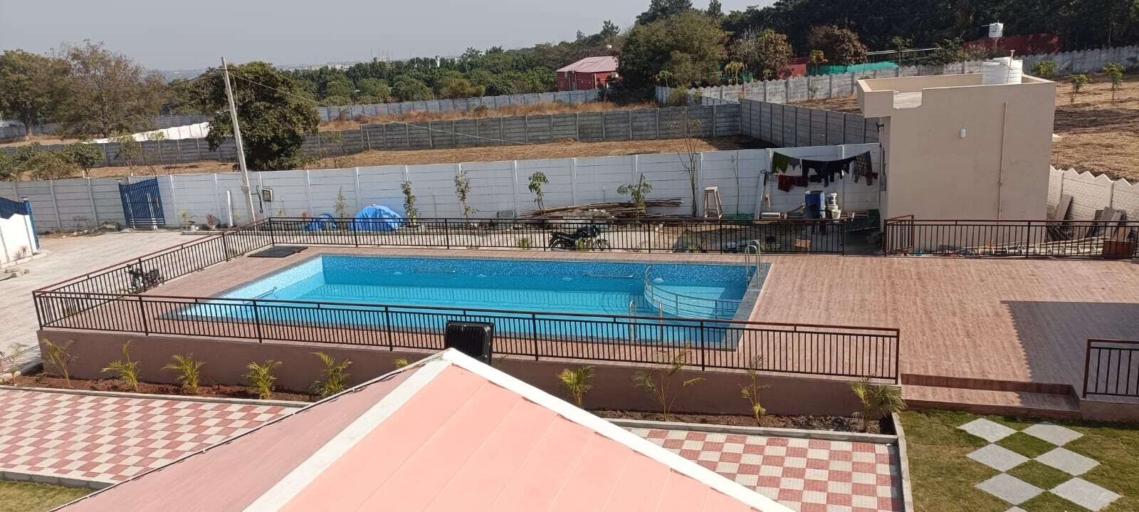 Pool Deck at Aurelia Farmhouse